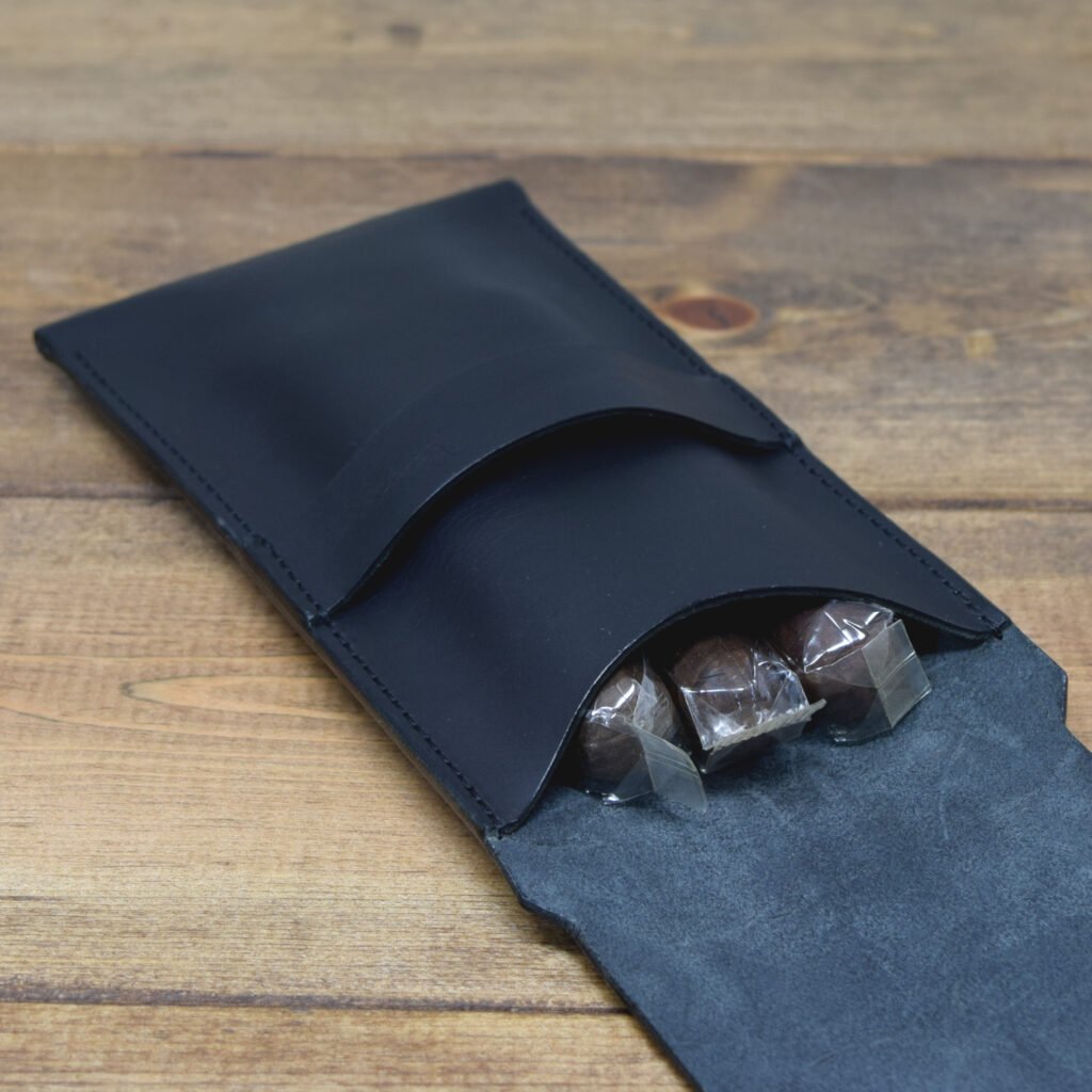 Cigar Case Black with Black Inside